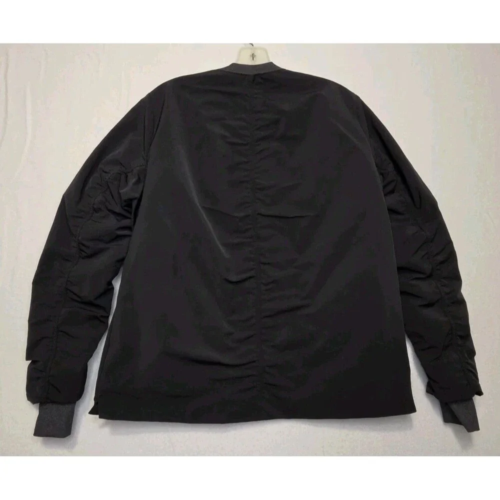 Nike Shield Golf Bomber Zip Jacket Women's Size Large Black Wind Water Resistant